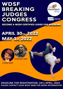 WDSF Judge Congress for Breaking